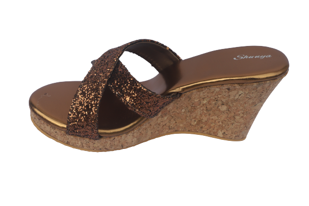 Corky's Mixed Berry Glitter Wedge Sandal – Ivory Gem